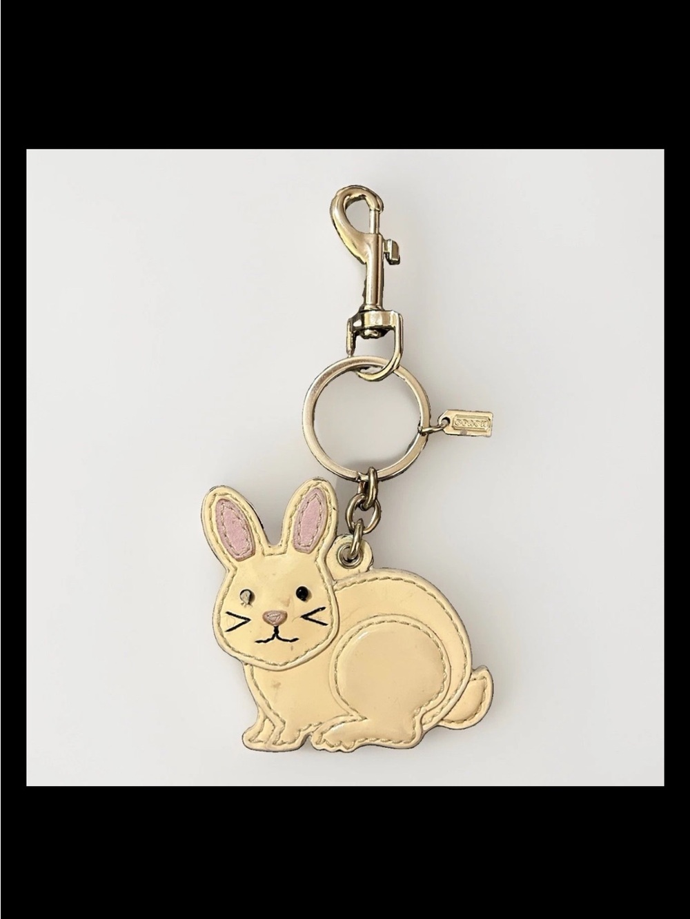 Coach White Bunny Rabbit Bag Charm, 2004 Style: (#92447) Exclusive Japan Launch
